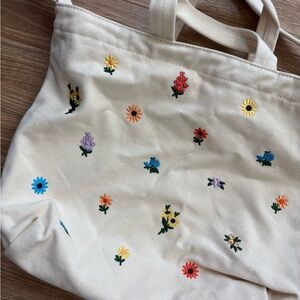 Baggu Horizontal Zip Duck Bag Flowers